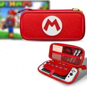 Generic Pochette rigide Compatible pour switch V2 et OLED - Etui de transport  en thème