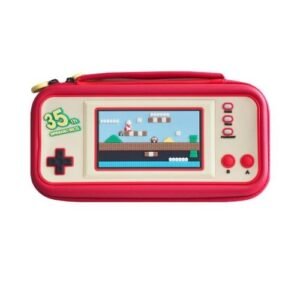 Pochette rigide Compatible pour switch V1 ,V2 et OLED - Etui de transport en thème Mario édition 35 en 3D