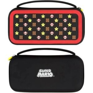 Pochette rigide Compatible pour switch V1 ,V2 et OLED - Etui de transport en thème Icone Mario en 3D