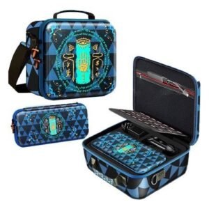 Valise de transport avec pochette rigide pour la Nintendo Switch et tous ses accesoires Thème Zelda