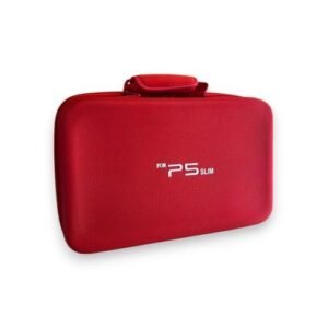 Sac de transport pour Playstation 5 Slim et ses accessoires pratique et robuste - Rouge
